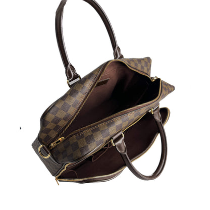 Second hand Louis Vuitton Ikar Canvas Business Shoulder Bag Damier Ebene - Tabita Bags