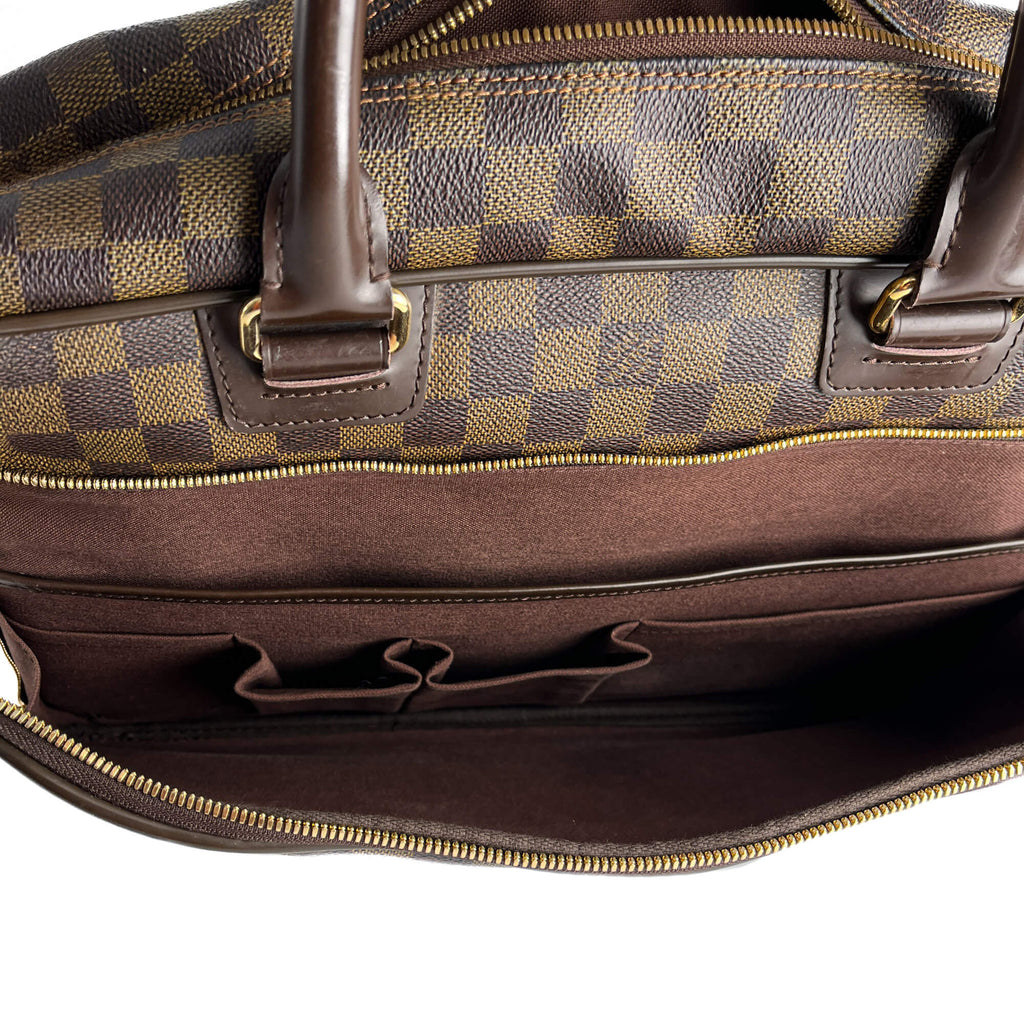 Second hand Louis Vuitton Ikar Canvas Business Shoulder Bag Damier Ebene - Tabita Bags