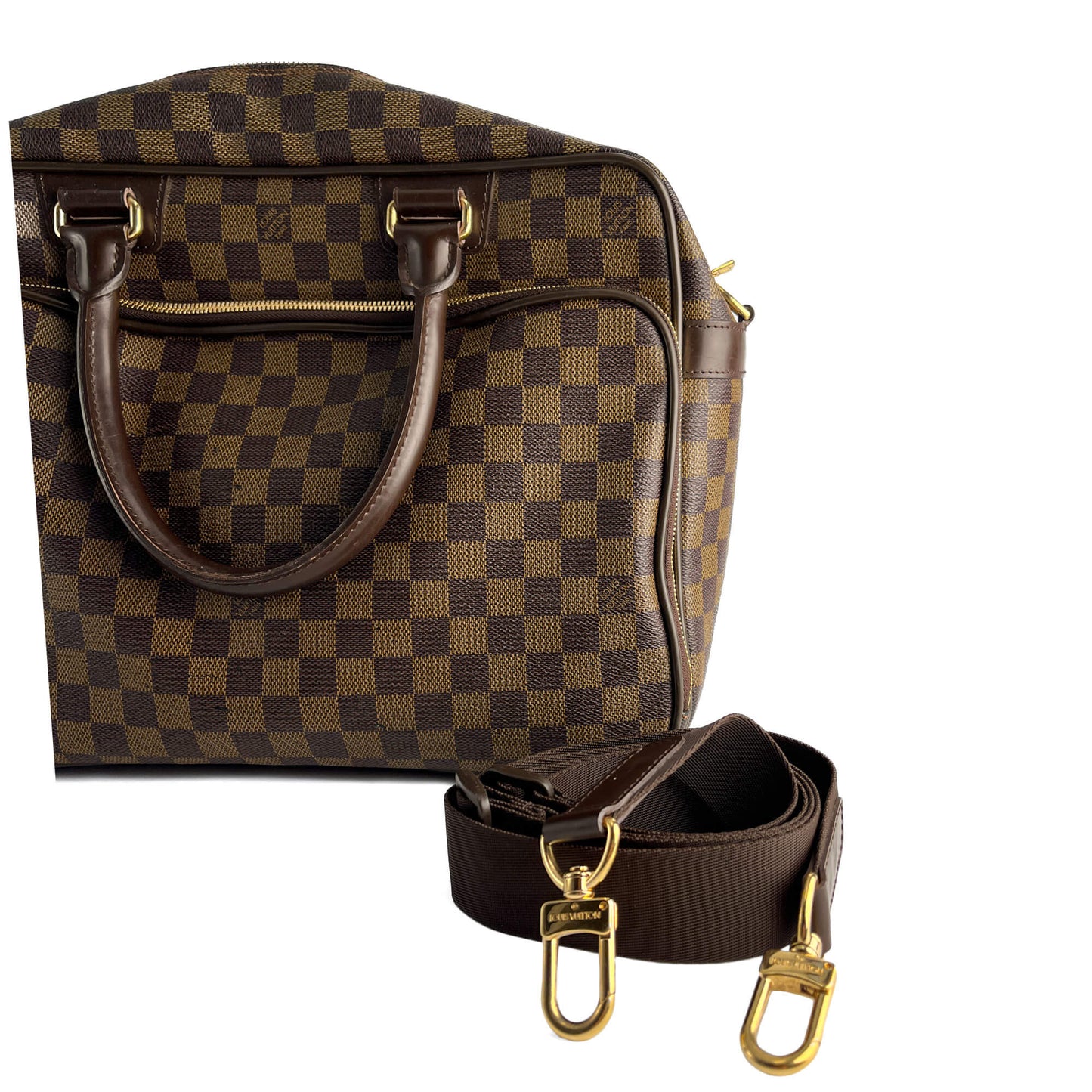 Second hand Louis Vuitton Ikar Canvas Business Shoulder Bag Damier Ebene - Tabita Bags