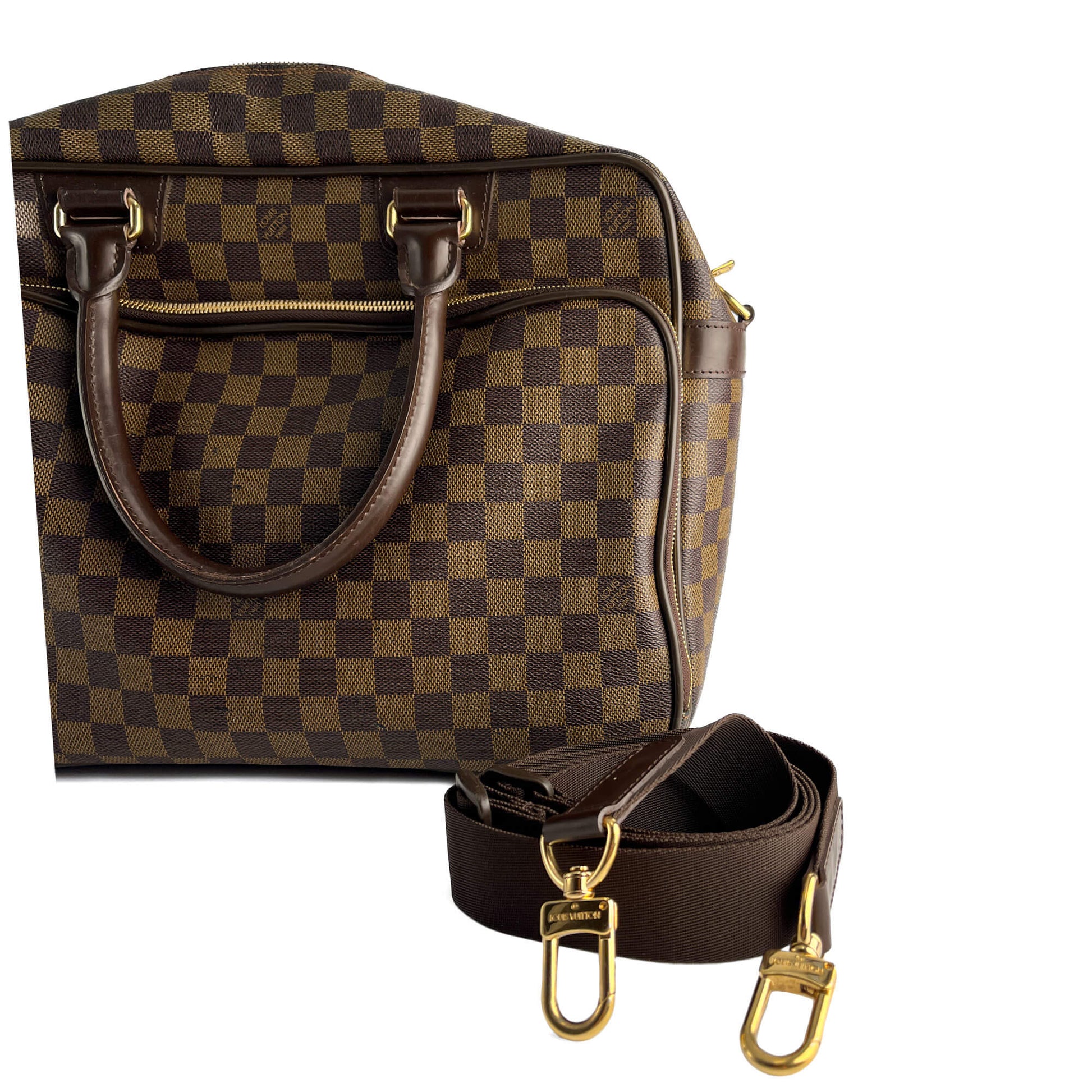 Second hand Louis Vuitton Ikar Canvas Business Shoulder Bag Damier Ebene - Tabita Bags