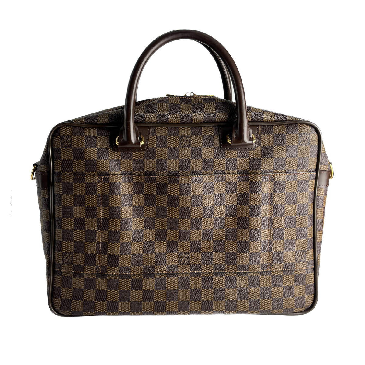 Second hand Louis Vuitton Ikar Canvas Business Shoulder Bag Damier Ebene - Tabita Bags