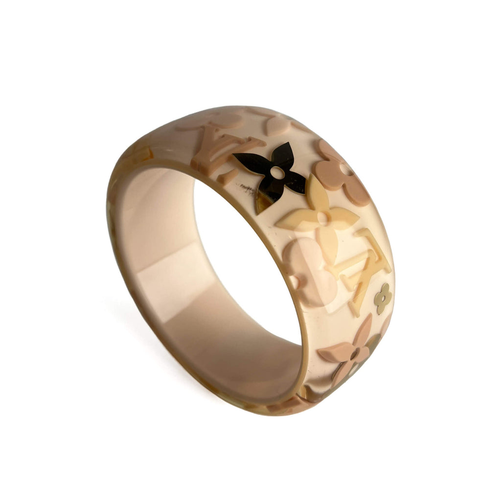 Second hand Louis Vuitton Inclusion MM Resin Bangle Beige - Tabita Bags