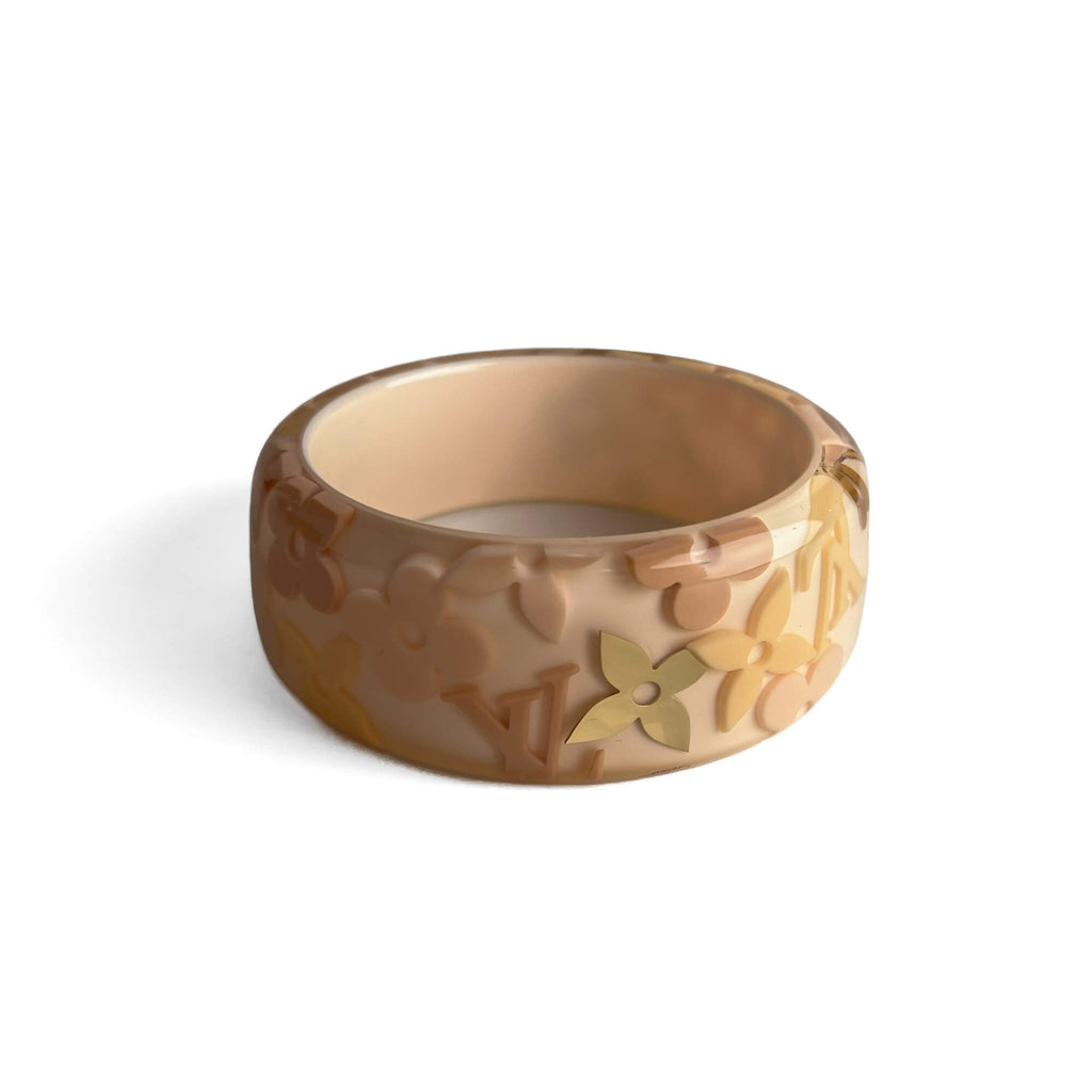Second hand Louis Vuitton Inclusion MM Resin Bangle Beige - Tabita Bags
