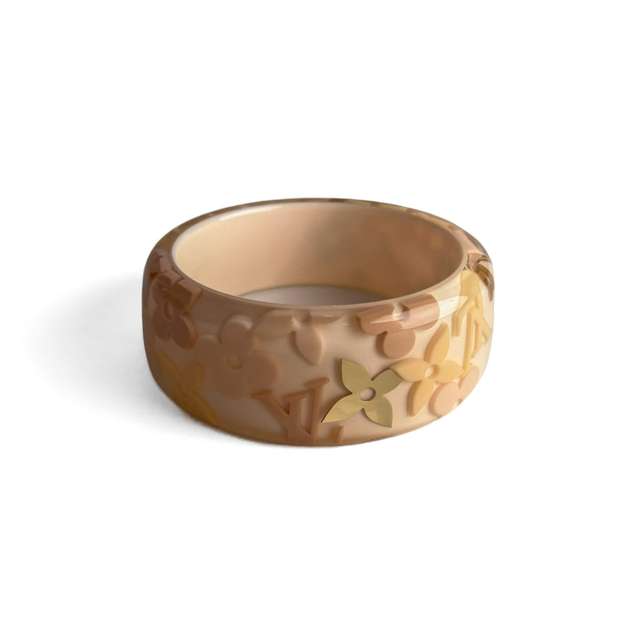 Second hand Louis Vuitton Inclusion MM Resin Bangle Beige - Tabita Bags