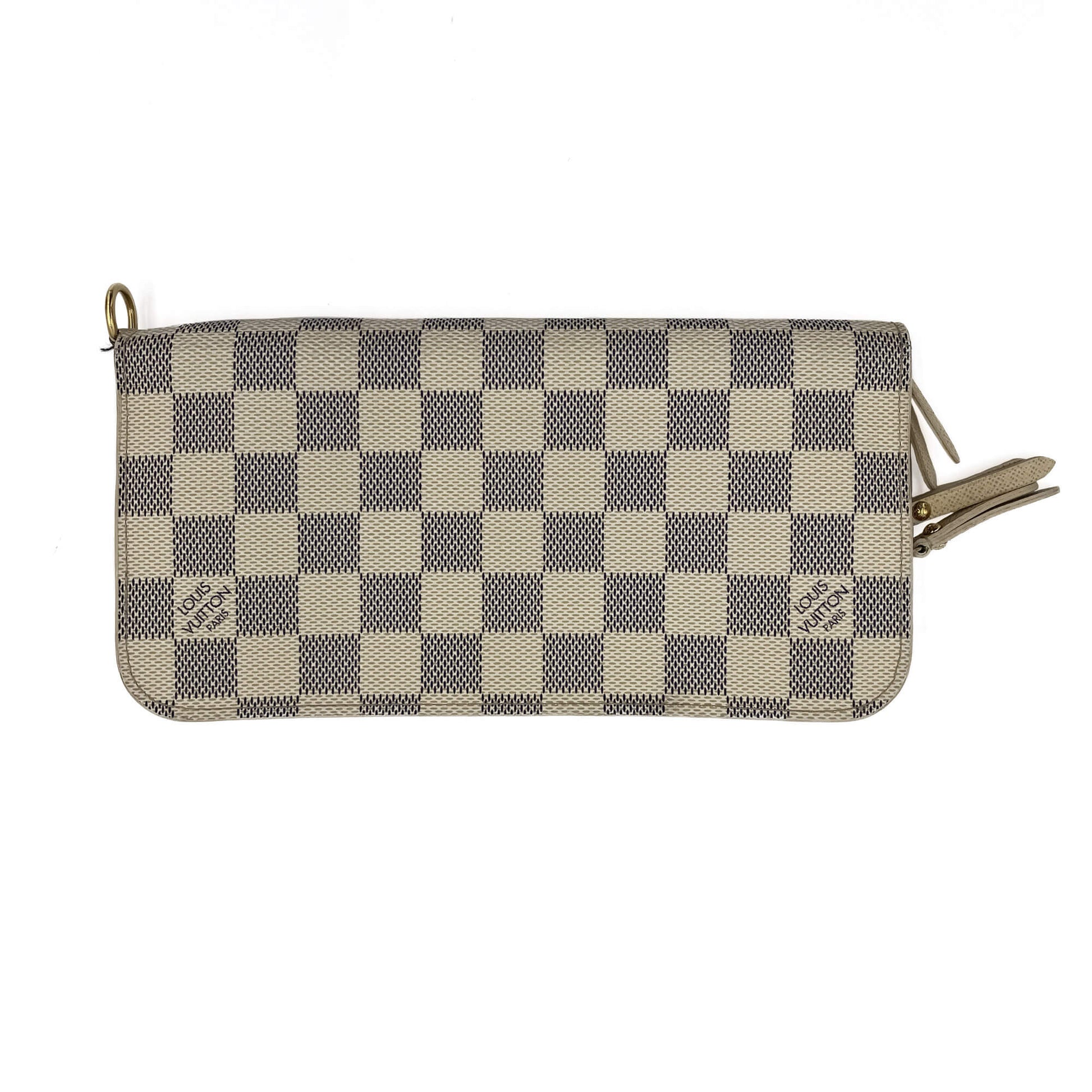 Second hand Louis Vuitton Insolite Long Canvas FLA Wallet Damier Azur - Tabita Bags