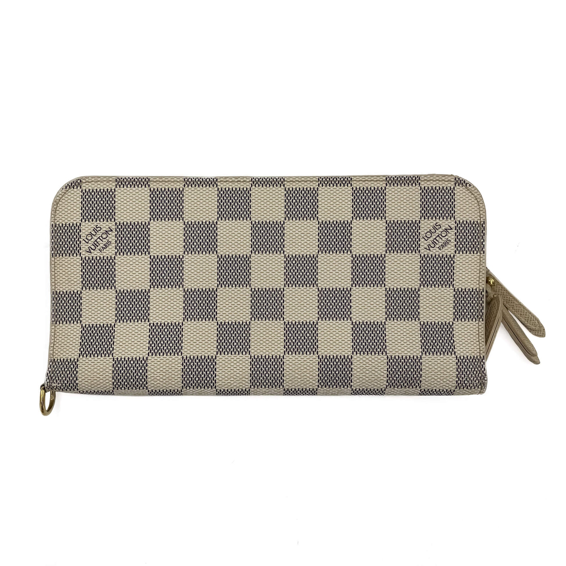 Second hand Louis Vuitton Insolite Long Canvas FLA Wallet Damier Azur - Tabita Bags