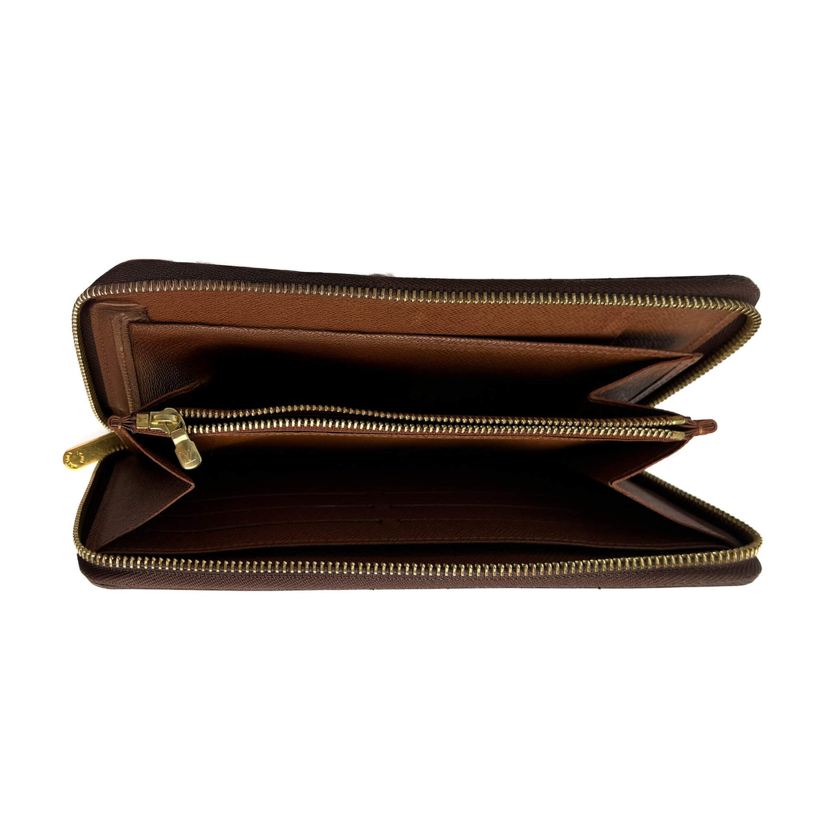 Second hand Louis Vuitton Insolite Long Canvas Flap Wallet Brown - Tabita Bags