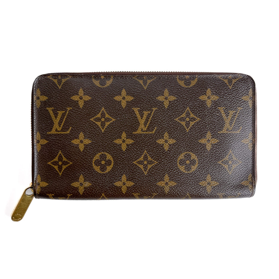 Second hand Louis Vuitton Insolite Long Canvas Flap Wallet Brown - Tabita Bags