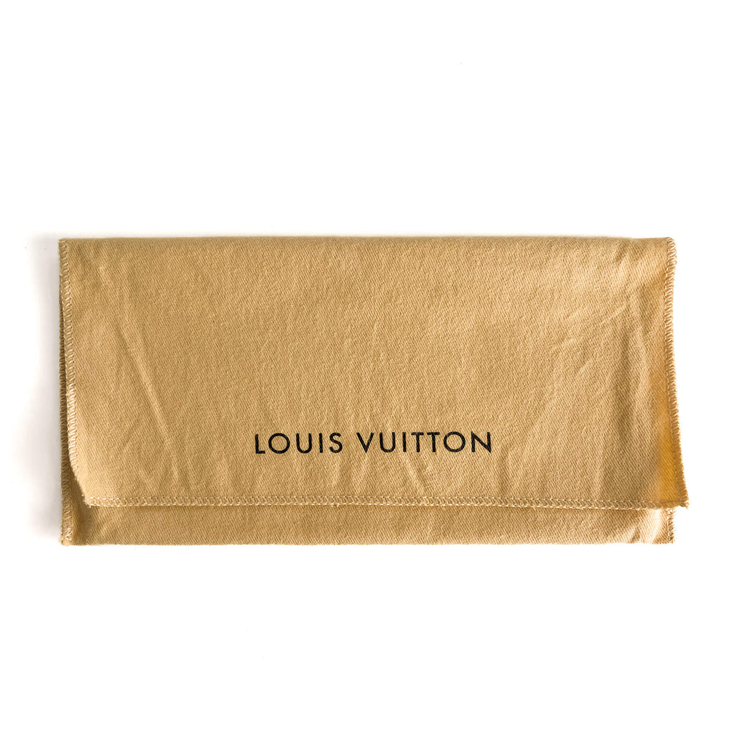 Second hand Louis Vuitton Insolite Long Canvas Flap Wallet Brown - Tabita Bags