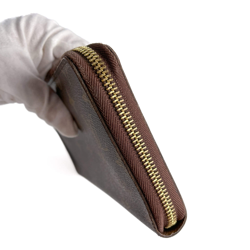 Second hand Louis Vuitton Insolite Long Canvas Flap Wallet Brown - Tabita Bags