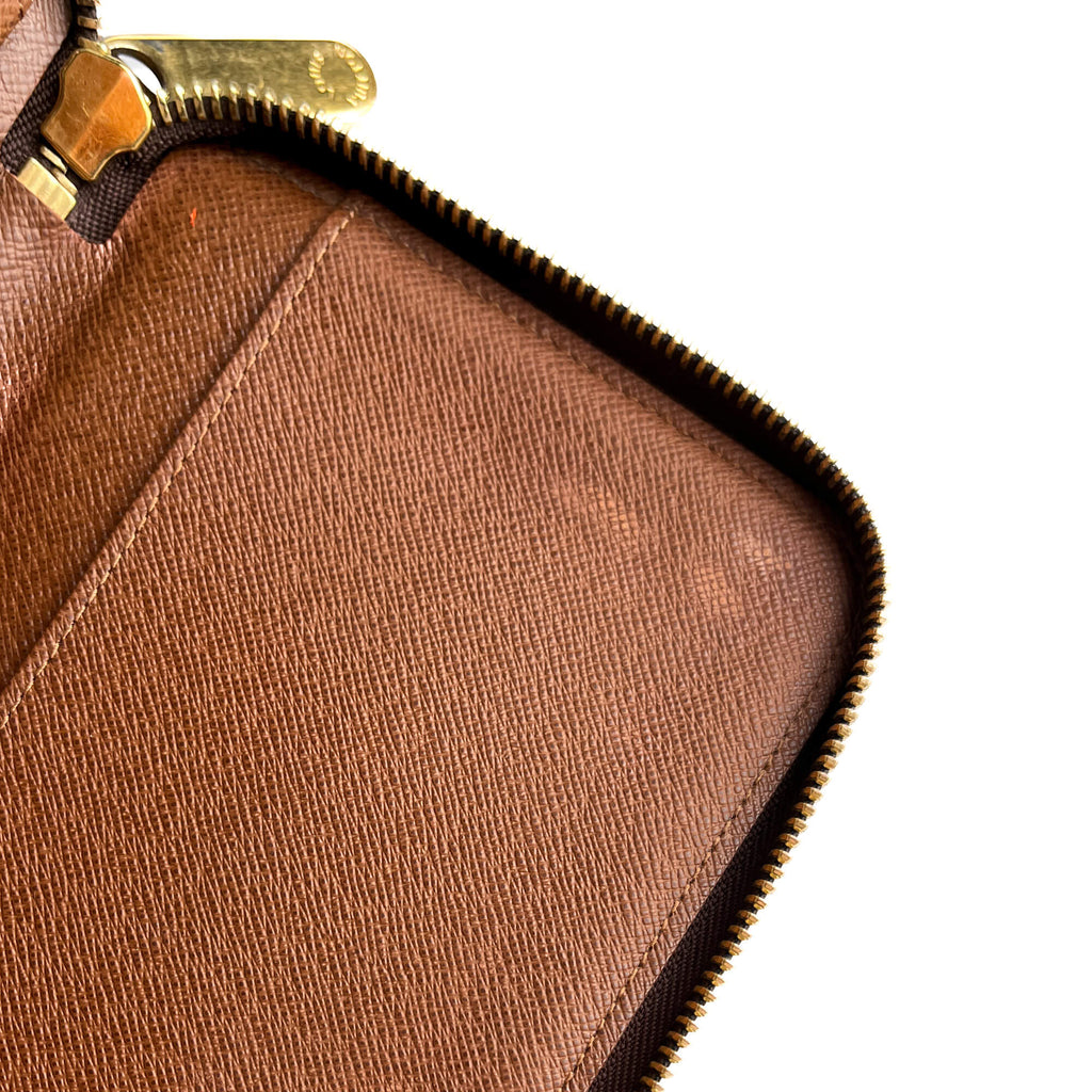Second hand Louis Vuitton Insolite Long Canvas Flap Wallet Brown - Tabita Bags