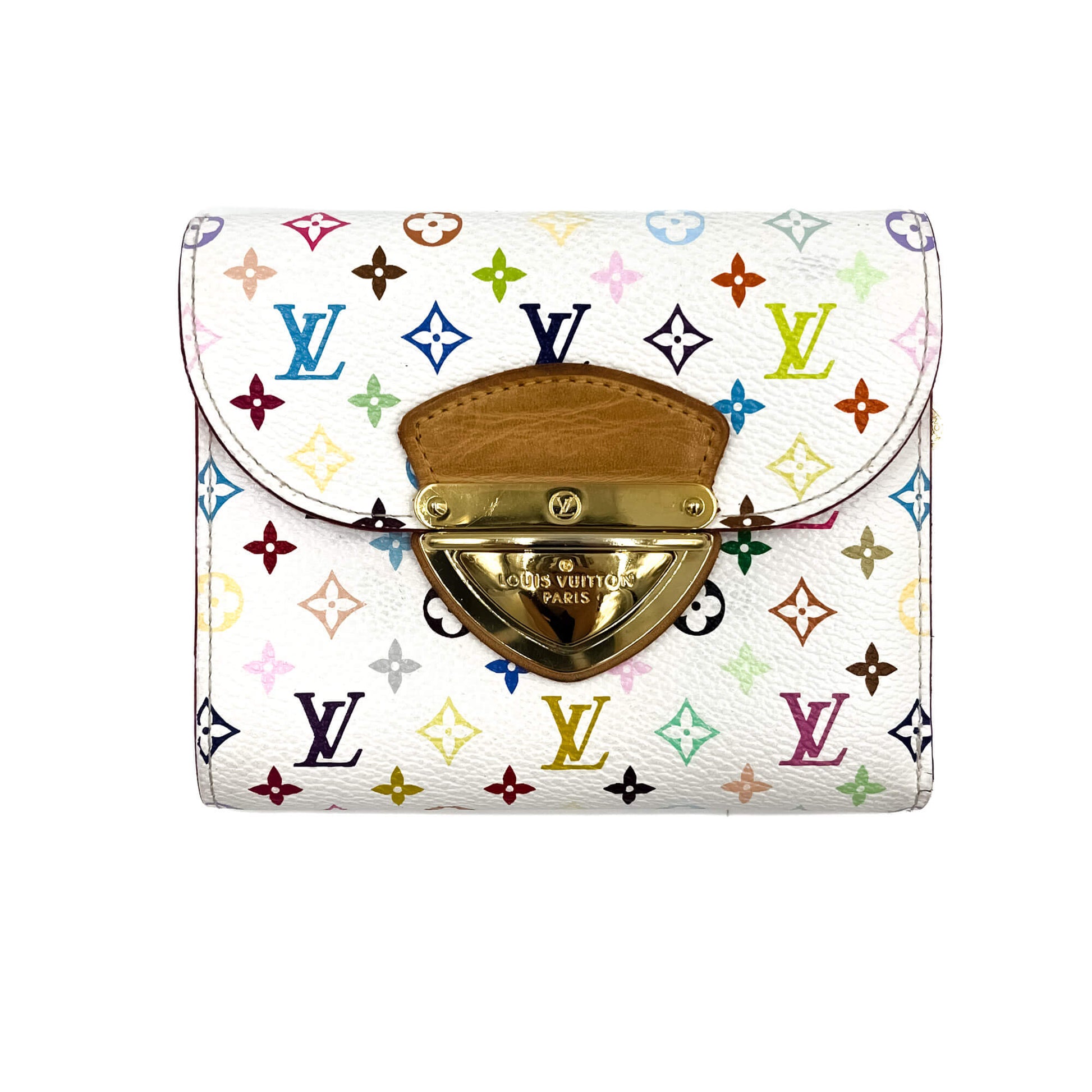 Second hand Louis Vuitton Joey Murakami Multicolor Canvas Envelope Wallet Monogram - Tabita Bags