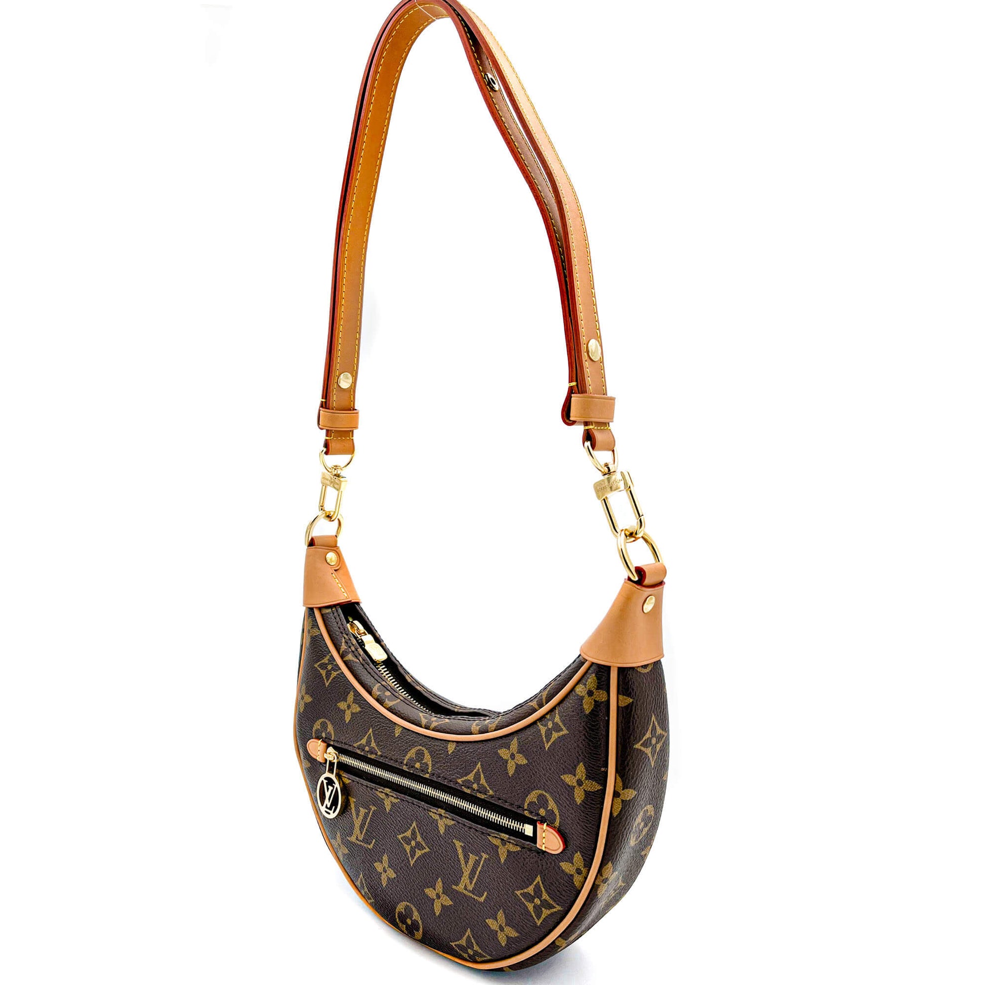 Second hand Louis Vuitton Loop Hobo Canvas Shoulder Bag Monogram - Tabita Bags