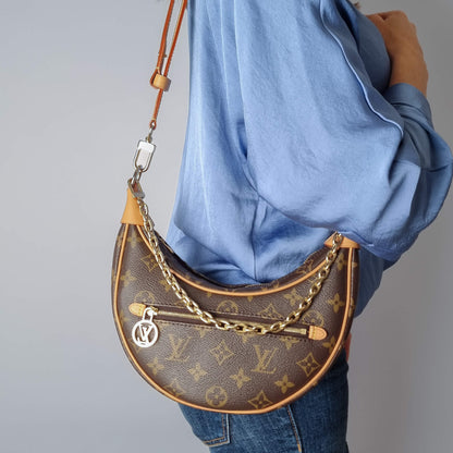 Second hand Louis Vuitton Loop Hobo Canvas Shoulder Bag Monogram - Tabita Bags