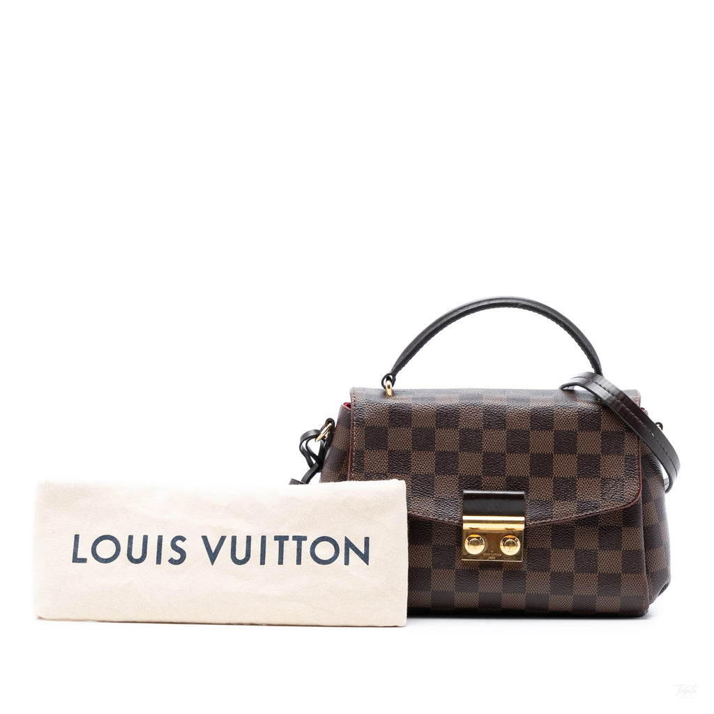 Second hand Louis Vuitton Louis Vuitton Croisette Canvas Top - handle Crossbody Damier Ebene - Tabita Bags