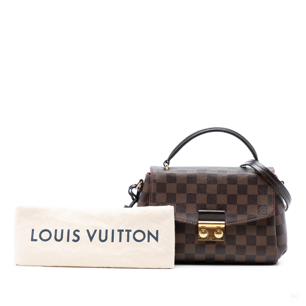 Second hand Louis Vuitton Louis Vuitton Croisette Canvas Top - handle Crossbody Damier Ebene - Tabita Bags