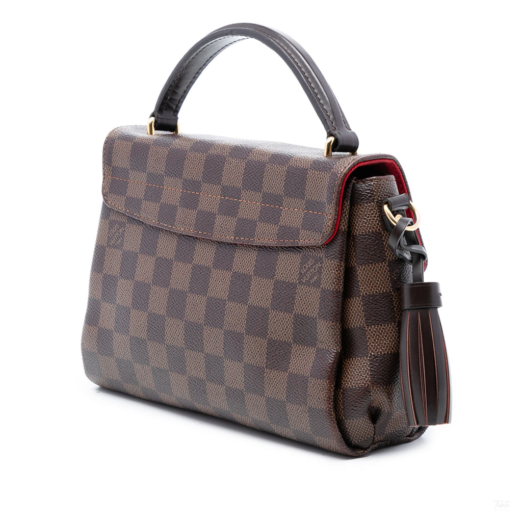 Second hand Louis Vuitton Louis Vuitton Croisette Canvas Top - handle Crossbody Damier Ebene - Tabita Bags