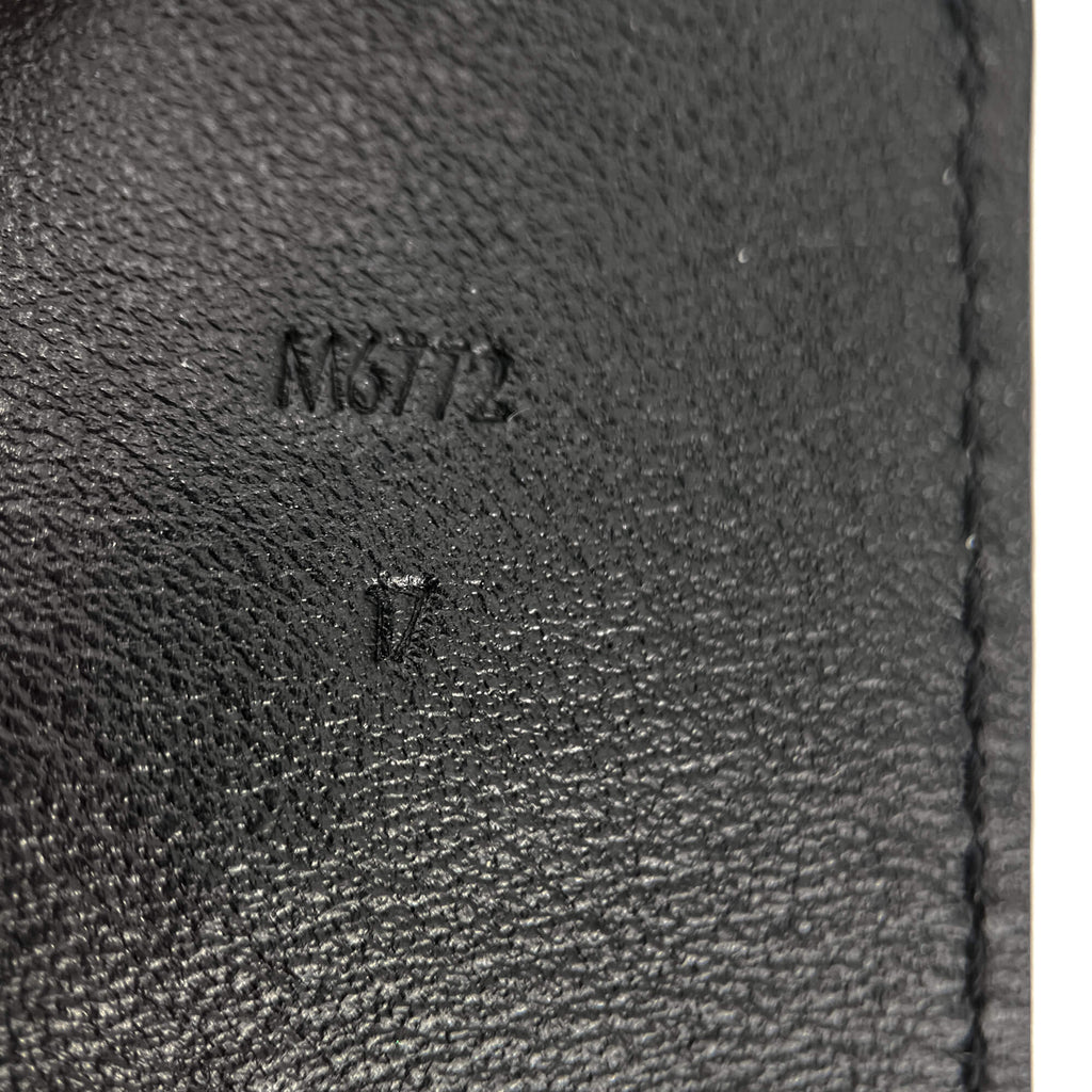 Second hand Louis Vuitton Louise Leather & Fabric Bracelet 17 Black - Tabita Bags