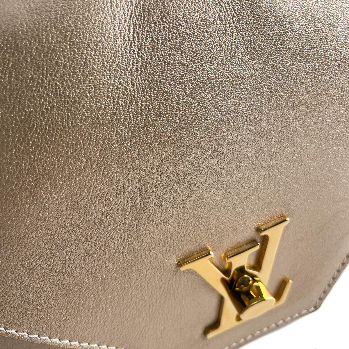 Second hand Louis Vuitton Love Note Smooth Calfskin Leather 2 - Ways Envelope Clutch Gold - Tabita Bags