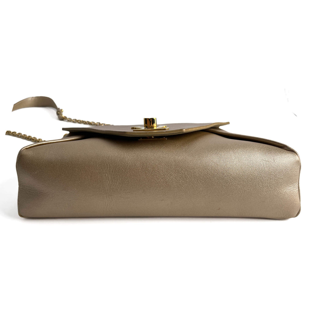 Second hand Louis Vuitton Love Note Smooth Calfskin Leather 2 - Ways Envelope Clutch Gold - Tabita Bags
