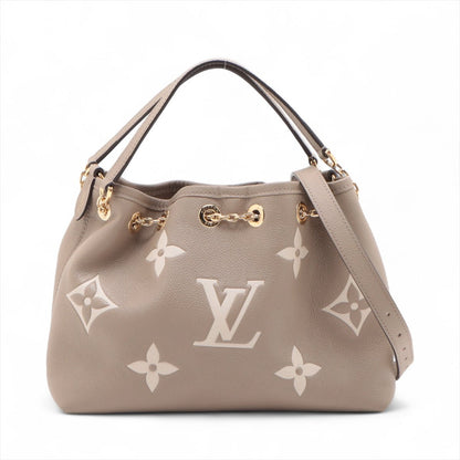 Second hand Louis Vuitton LV Bundle Leather Empreinte Shoulder Bag Handbag Beige - Tabita Bags