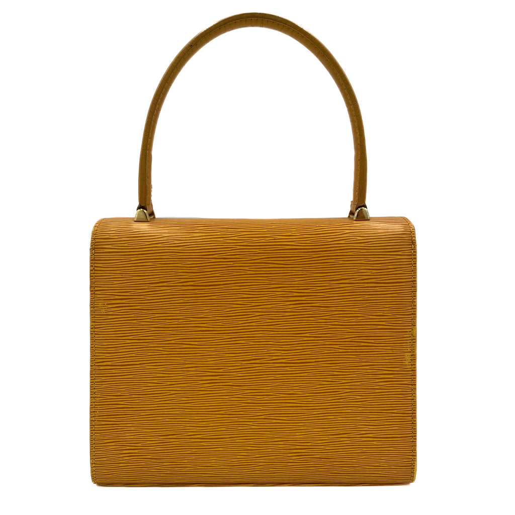 Second hand Louis Vuitton Malesherbes Epi Leather Top - handle Bag Sunflower - Tabita Bags