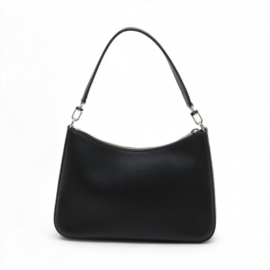 Second hand Louis Vuitton Marelle Epi Leather Shoulder Bag Handbag Black - Tabita Bags