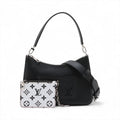 Second hand Louis Vuitton Marelle Epi Leather Shoulder Bag Handbag Black - Tabita Bags