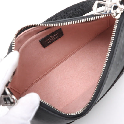 Second hand Louis Vuitton Marelle Epi Leather Shoulder Bag Handbag Black - Tabita Bags