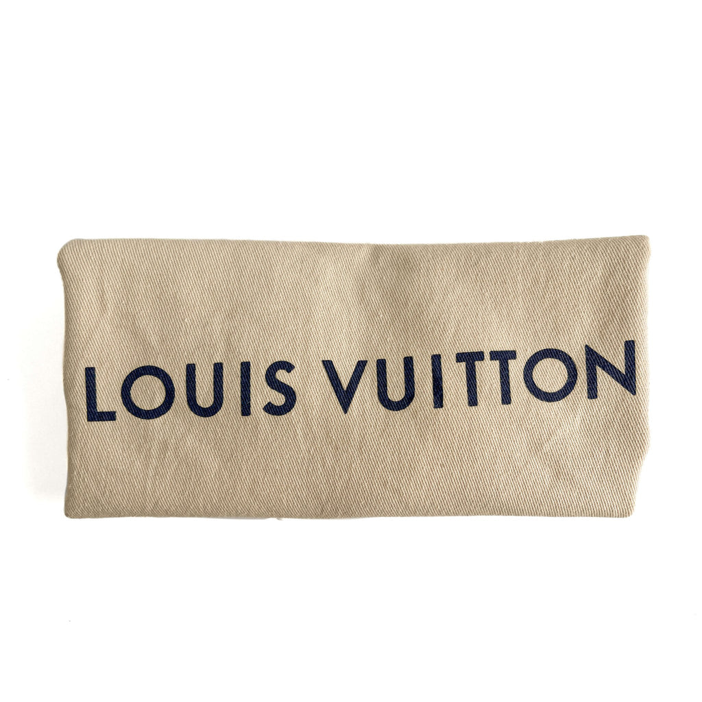Second hand Louis Vuitton Maxi Multi Pochette Embossed Monogram Econyl Nylon 2 - Ways Pouch Crossbody Silver & Pink - Tabita Bags