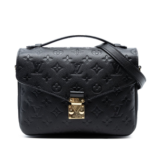 Second hand Louis Vuitton Metis Leather Flap Crossbody Black - Tabita Bags