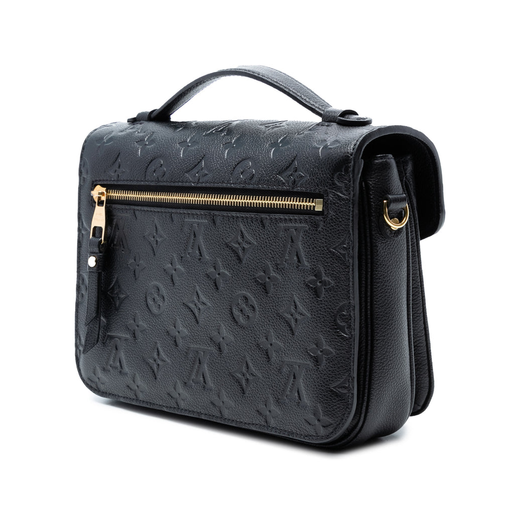 Second hand Louis Vuitton Metis Leather Flap Crossbody Black - Tabita Bags