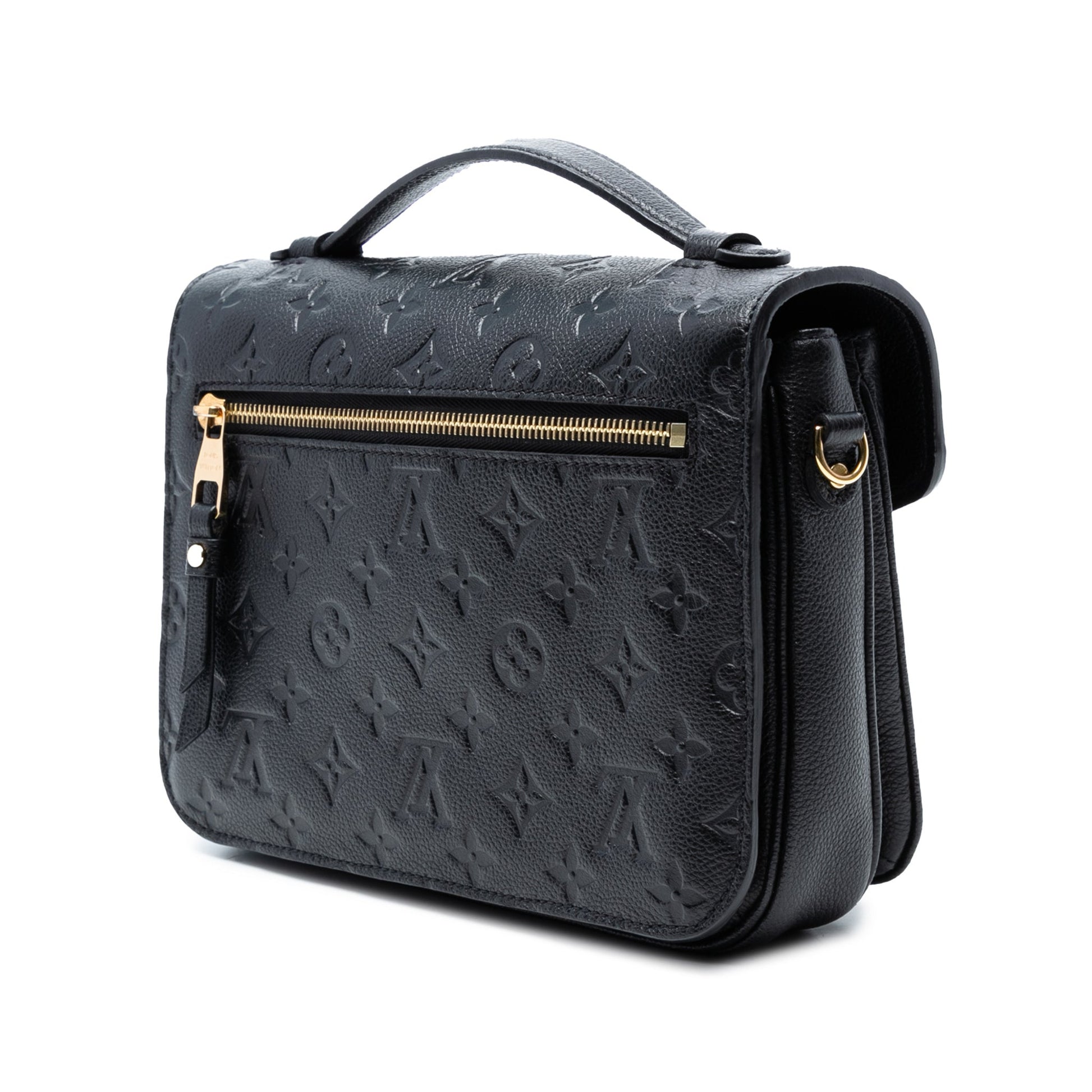 Second hand Louis Vuitton Metis Leather Flap Crossbody Black - Tabita Bags