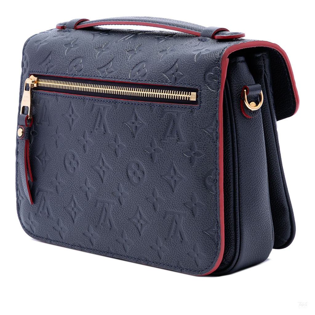 Second hand Louis Vuitton Metis Leather Flap Crossbody Blue - Tabita Bags