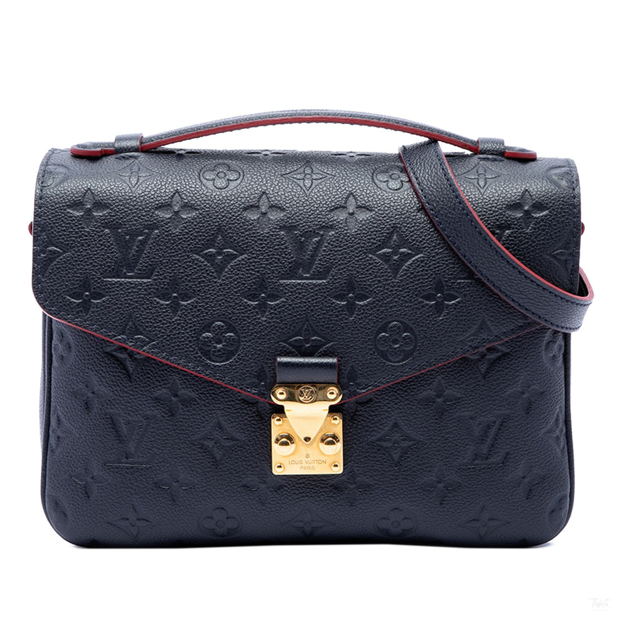 Second hand Louis Vuitton Metis Leather Flap Crossbody Blue - Tabita Bags