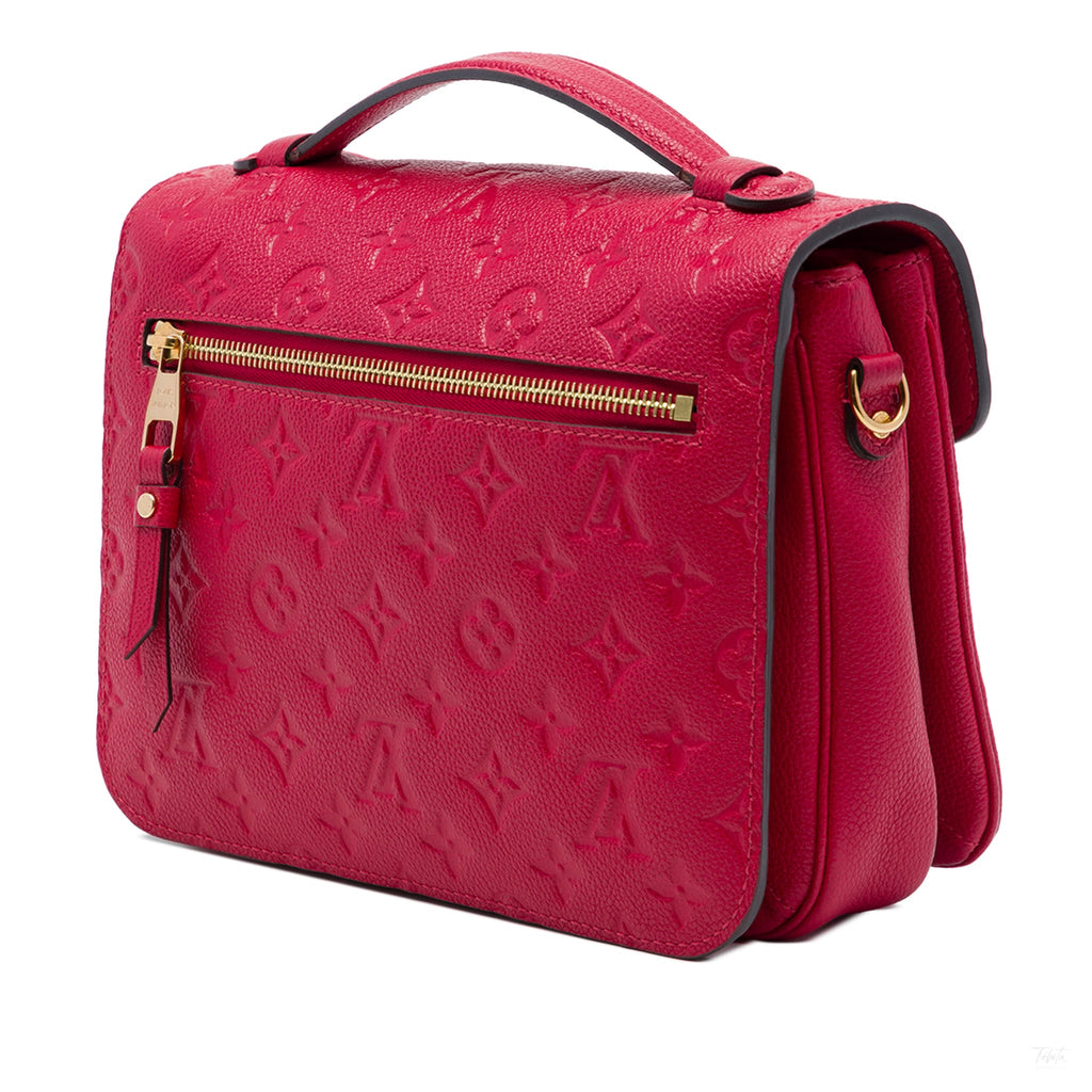 Second hand Louis Vuitton Metis Leather Flap Crossbody Red - Tabita Bags