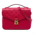 Second hand Louis Vuitton Metis Leather Flap Crossbody Red - Tabita Bags