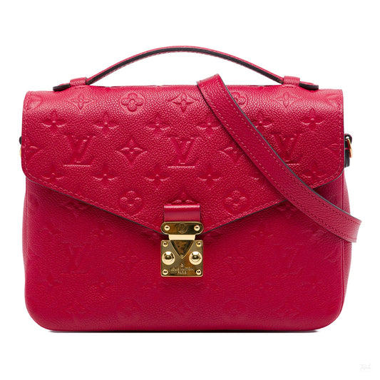 Second hand Louis Vuitton Metis Leather Flap Crossbody Red - Tabita Bags