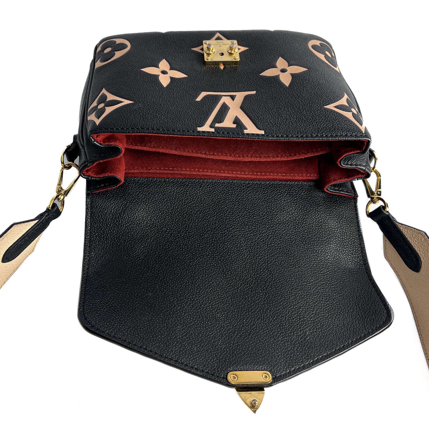 Second hand Louis Vuitton Metis Leather Giant Empreinte Leather Flap Crossbody Bicolor - Tabita Bags