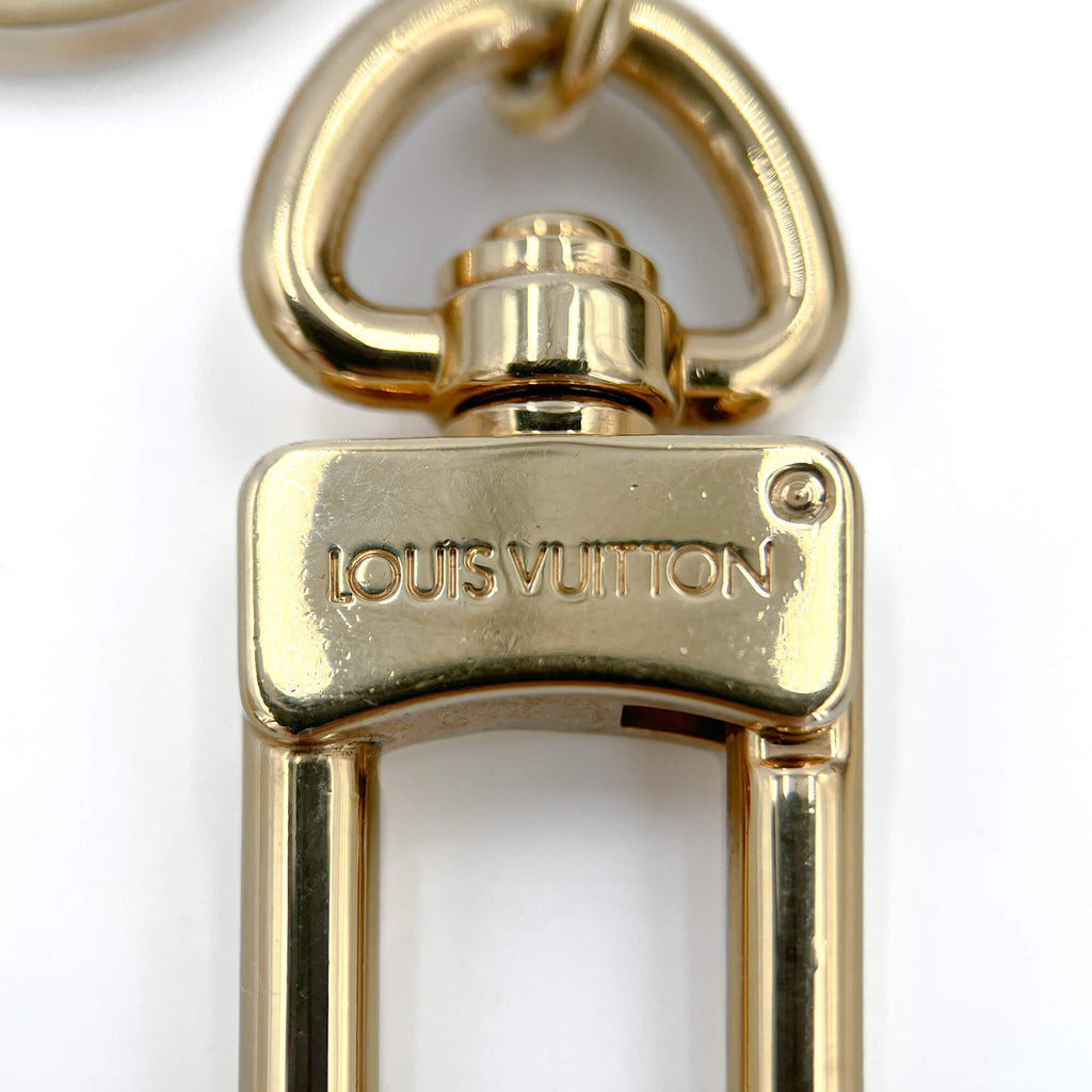 Second hand Louis Vuitton Monogram Flower Brass Charm Beige - Tabita Bags