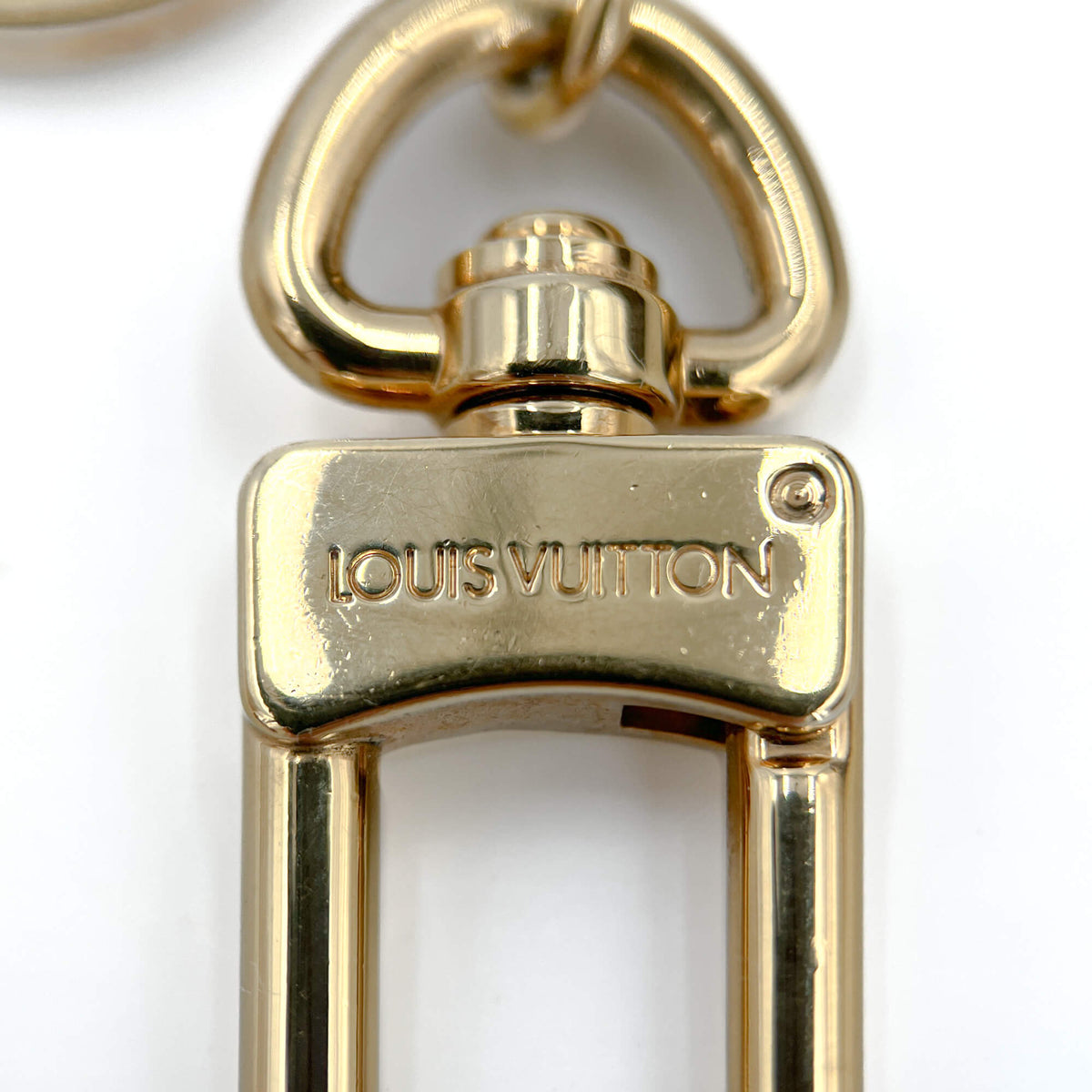 Second hand Louis Vuitton Monogram Flower Brass Charm Beige - Tabita Bags