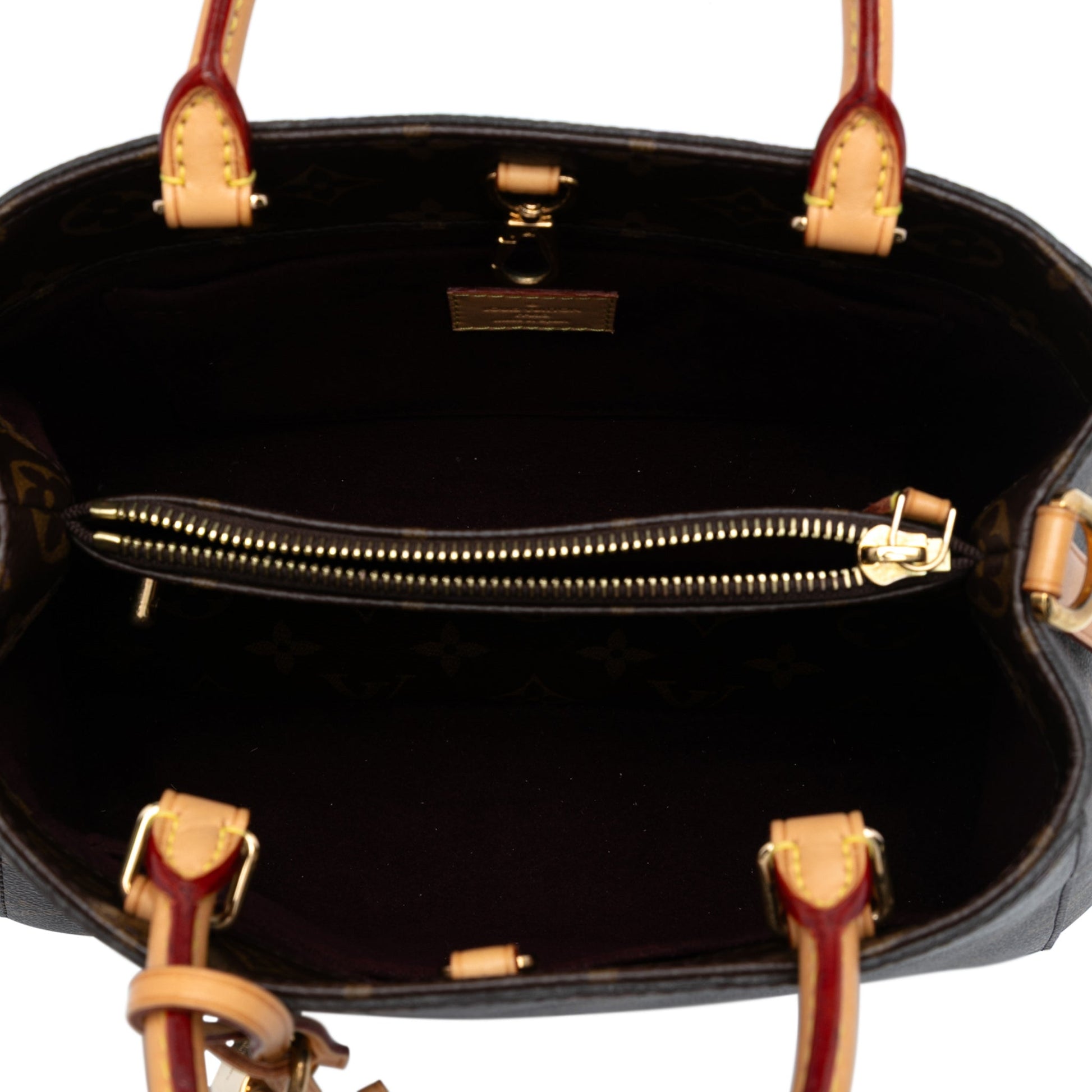 Second hand Louis Vuitton Montaigne BB Canvas Top - handle Handbag Monogram - Tabita Bags