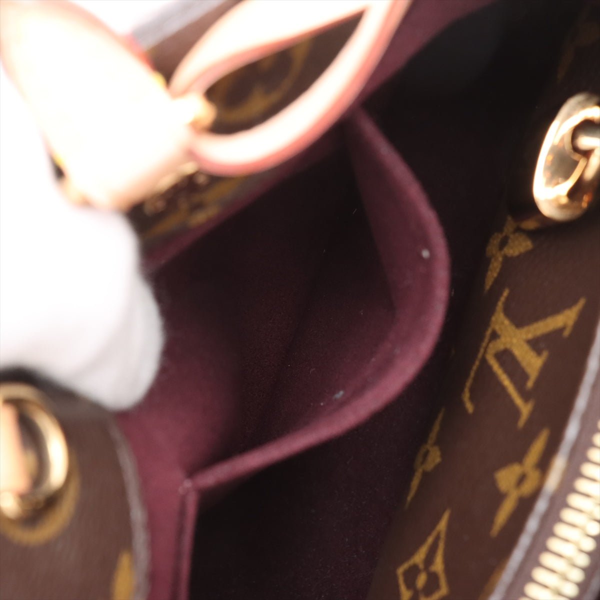 Second hand Louis Vuitton Montaigne BB Canvas Top-handle Handbag Monogram - Tabita Bags