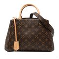 Second hand Louis Vuitton Montaigne BB Canvas Top-handle Handbag Monogram - Tabita Bags