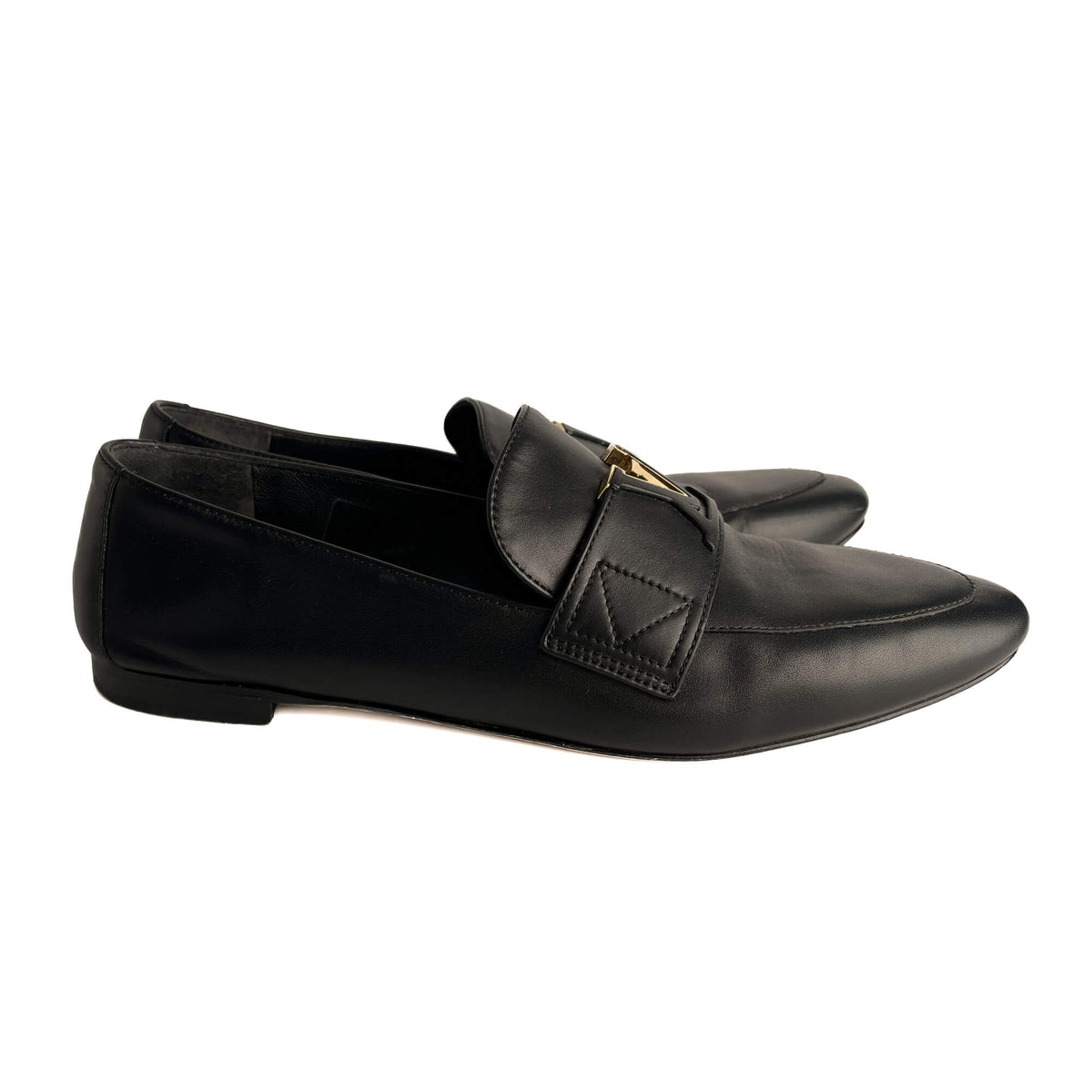Second hand Louis Vuitton Monte Carlo Leather Loafer Black - Tabita Bags