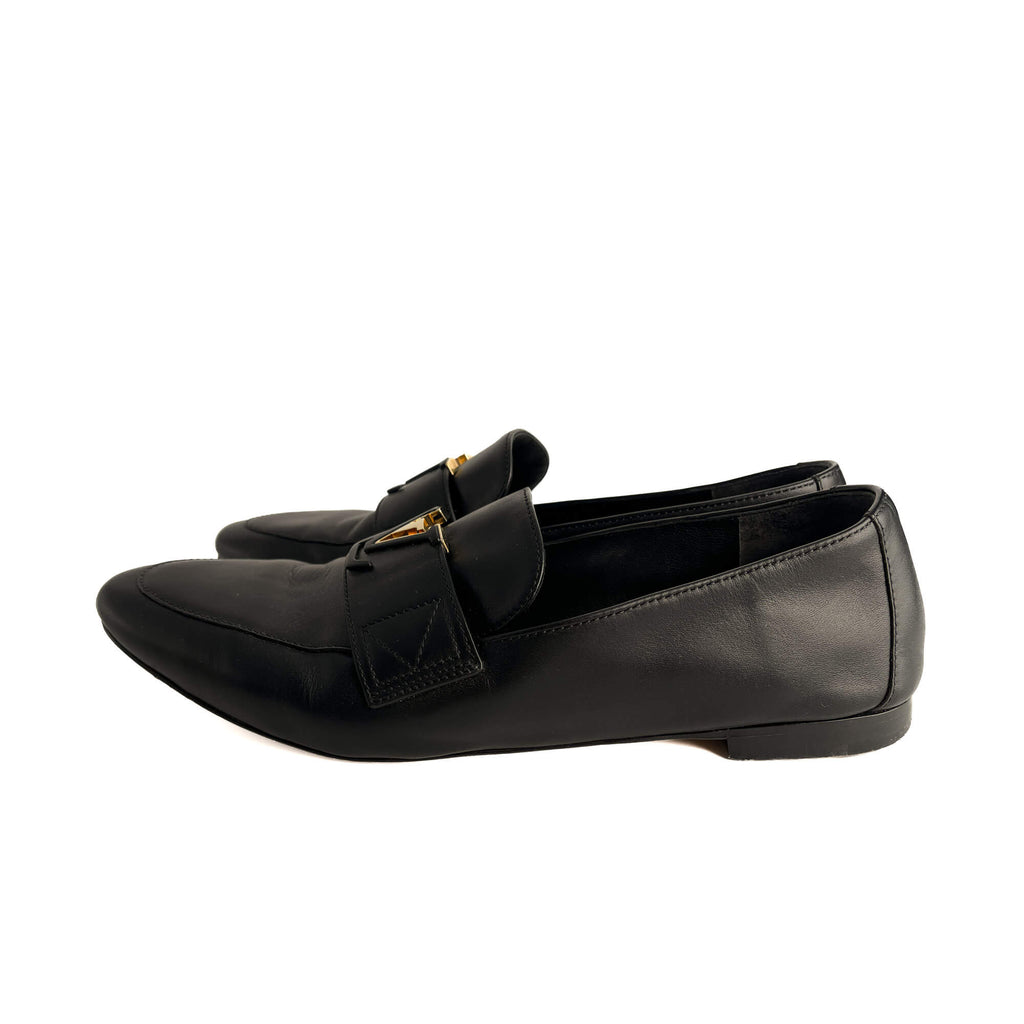 Second hand Louis Vuitton Monte Carlo Leather Loafer Black - Tabita Bags