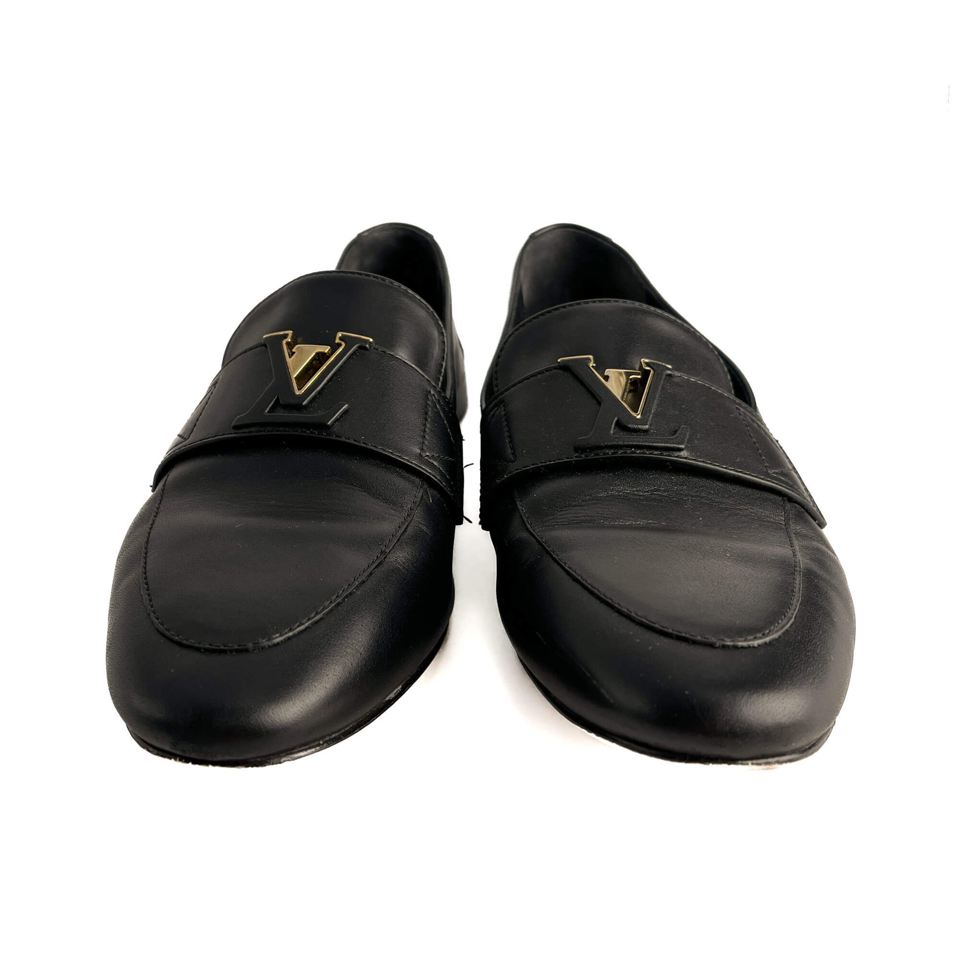 Second hand Louis Vuitton Monte Carlo Leather Loafer Black - Tabita Bags