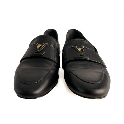 Second hand Louis Vuitton Monte Carlo Leather Loafer Black - Tabita Bags