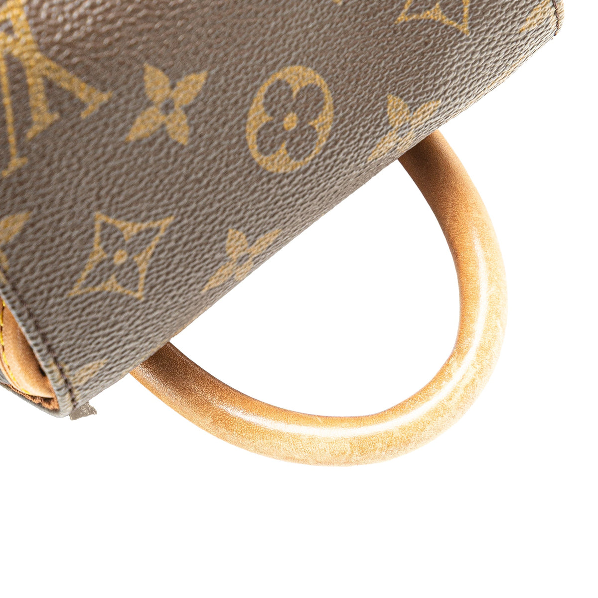Second hand Louis Vuitton Montsouris Mini Vintage Canvas Backpack Brown - Tabita Bags
