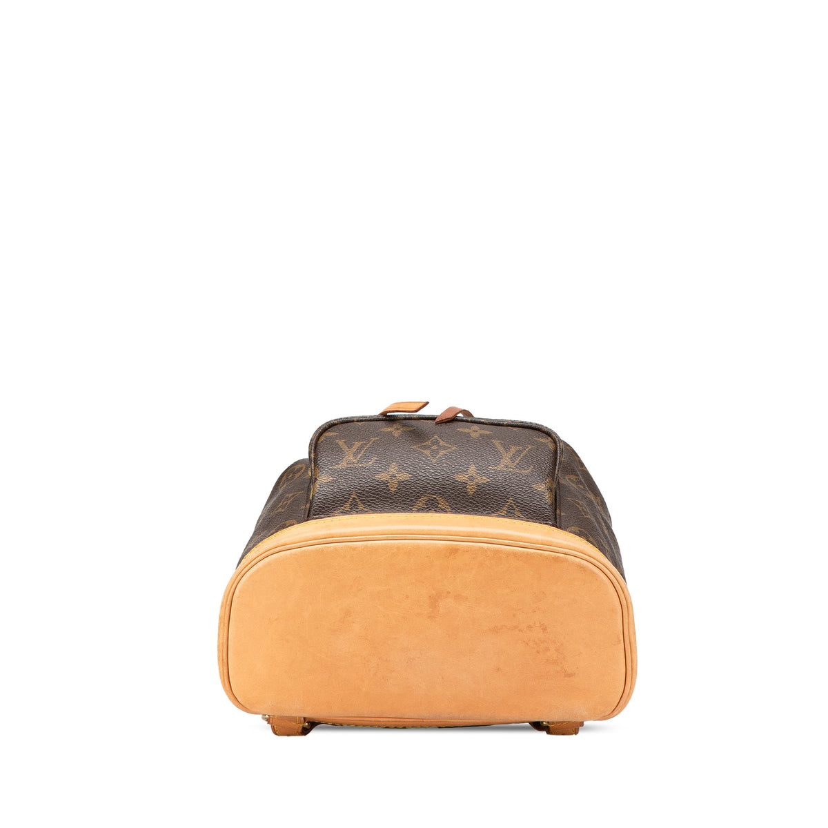 Second hand Louis Vuitton Montsouris Mini Vintage Canvas Backpack Brown - Tabita Bags